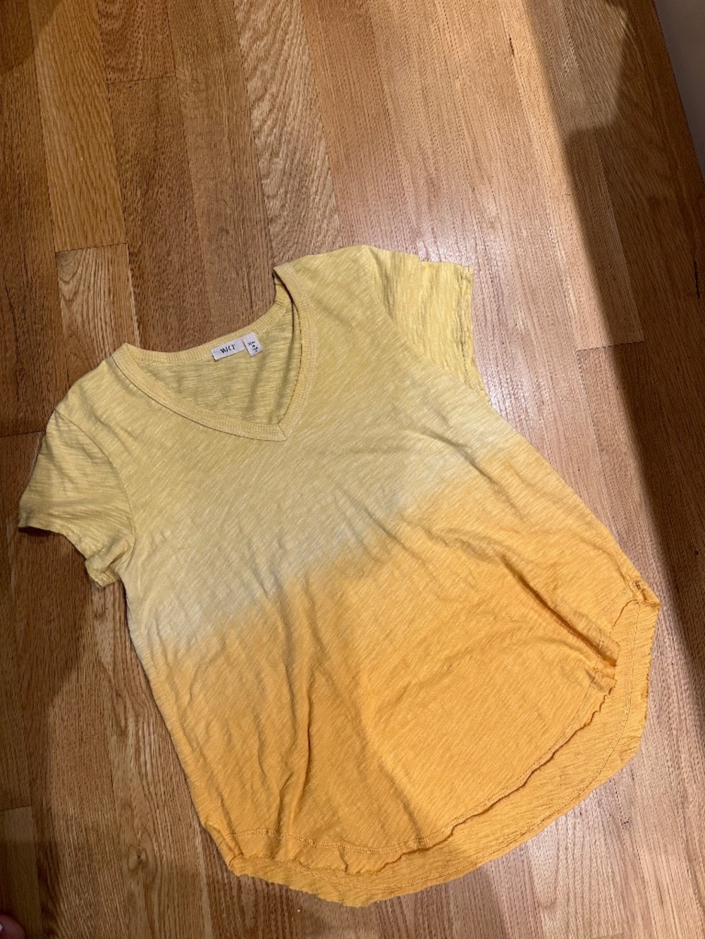 Wilt yellow ombre tee shirt